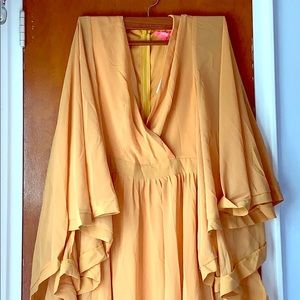 Brand NEW with tags Dress, Sz Small, Mustard/Gold